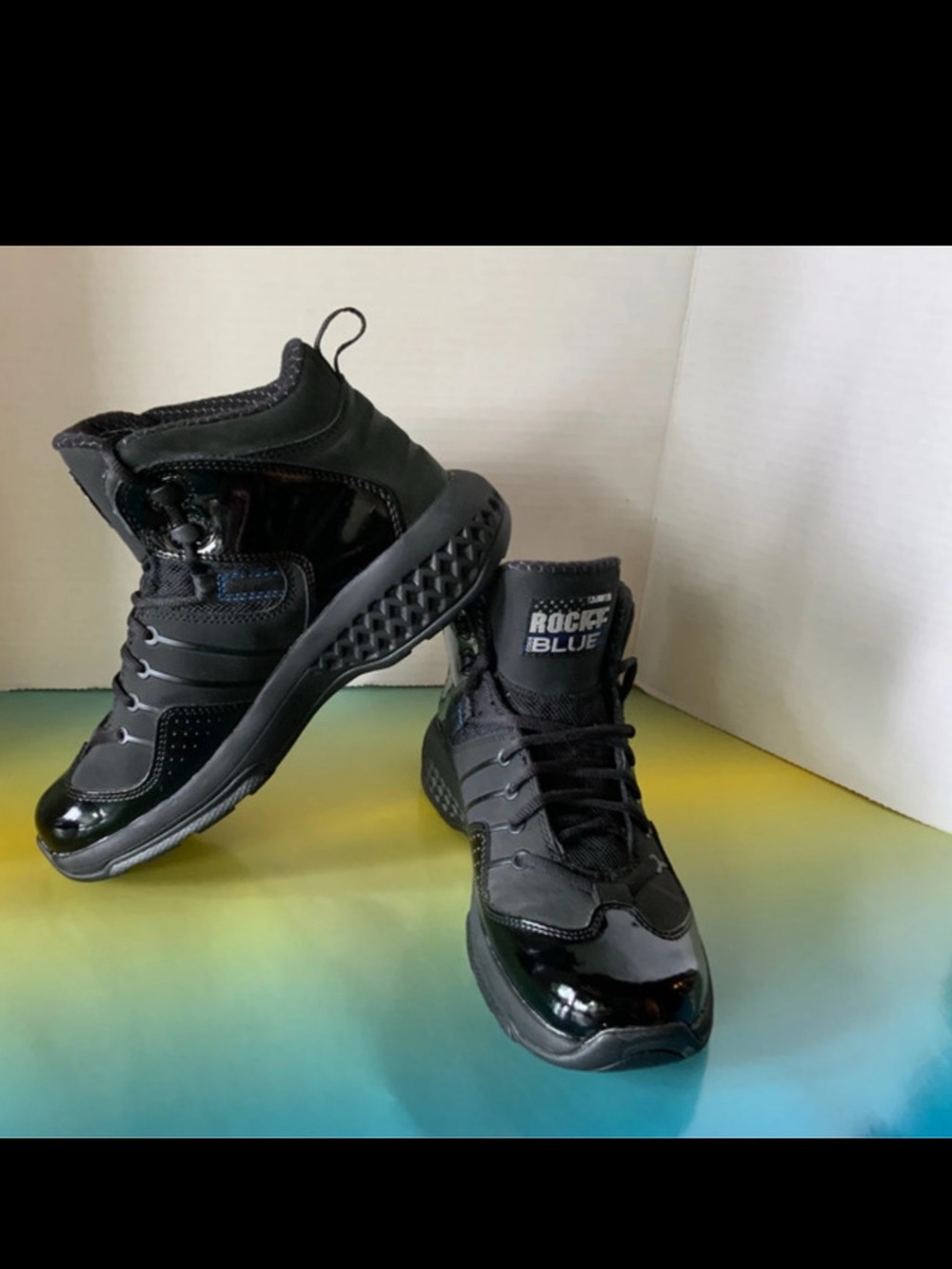 Rocky Black High-Top Athletic Sneakers